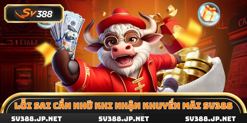 Một số sai lầm người chơi cần ghi nhớ khi nhận khuyến mãi SV388